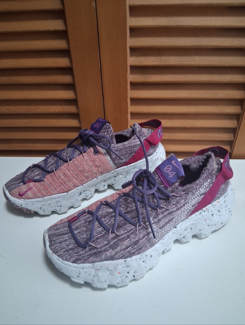 Nike Space Hippie 04 Cactus Flower Photon Dust Gravity Purple Sneakers Size 8 - Picture 2 of 8